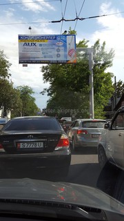 Светофор на ул.Абдрахманова перед проспектом Жибек жолу в южном направлении полностью закрыт деревьями (фото)