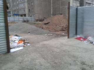 Читательница интересуется, законно ли строительство, начавшееся на Чуй — Алма-Атинской <b>(фото)</b>