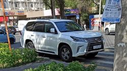 Lexus LX 570 с российскими номерами припарковался на зебре. Фото