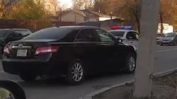 На Гагарина «Ауди» стукнул патрульную машину. Видео с места аварии