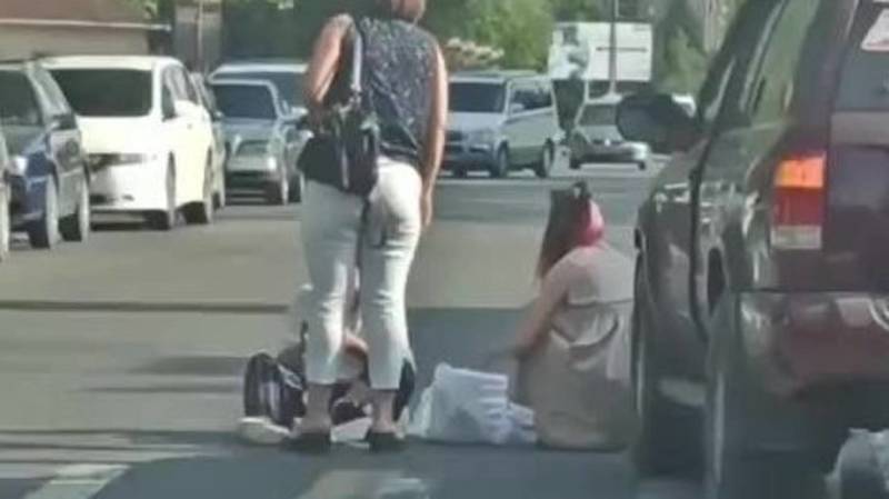 Пешехода сбили на «зебре». Видео