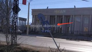 Кривой дорожный знак на участке ул.Анкара будет исправлен в ближайшее время