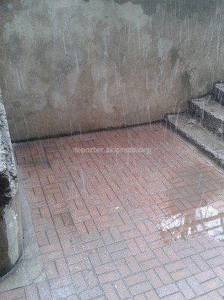 Читатель рад, что в Бишкеке пошел снег (видео)