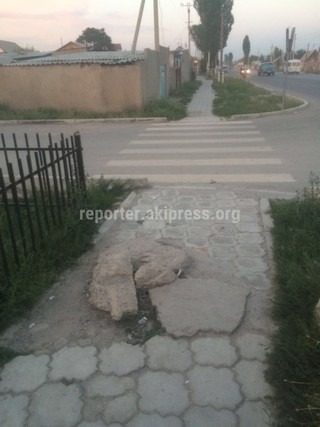 ОГУКС мэрии Бишкека ответило на жалобу на некачественный капремонт центральной улицы в жилмассиве Ала-Тоо