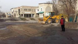 В Аламедине-1 выровняли участок улицы Калинина