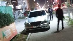 В Джале водитель припарковал свой «Мерседес» на тротуаре