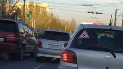 «Тойота Ист» пересек сплошную линию. Фото очевидца