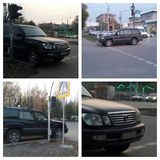 На перекрестке Суеркулова-Жукеева-Пудовкина из-за неправильно припаркованной автомашины чуть не сбили пешеходов, - читатель <b><i>(фото)</i></b>