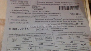 За январь пришла квитанция от «Тазалык» за 2 человека и по 22,50 сома, хотя я проживаю одна, - читатель