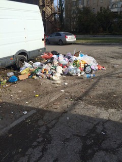 На пересечении улиц Жукеева-Пудовкина и Токомбаева отсутствуют мусорные баки, сотрудники «Тазалык» собирают мусор вручную, - читатель (фото)