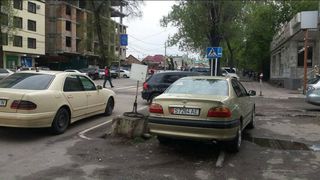 Парковка на газоне