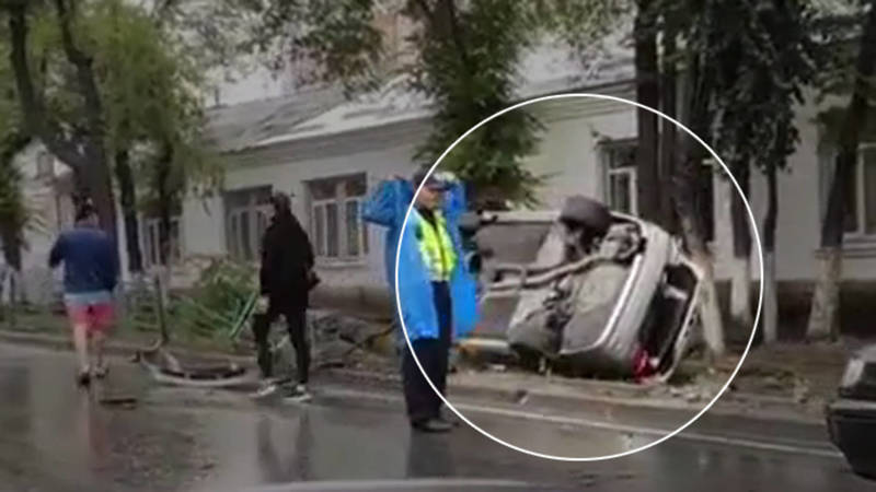 Авария на ул.Байтик Баатыра попала на видео