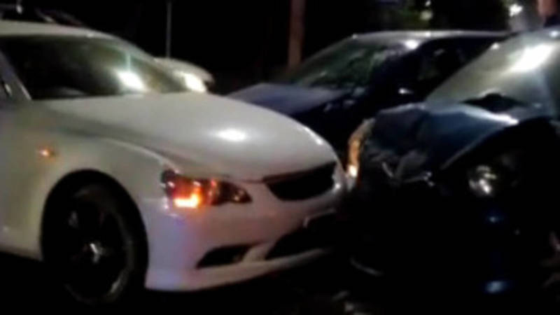 На ул.Тыныстанова произошла авария с участием трех машин