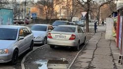 «Камри» припаркована на газоне. Фото «Камри» припаркована на газоне. Фото