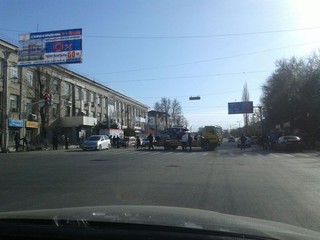 По улице Масалиева города Ош произошло ДТП, пострадавших нет, - читатель <i>(фото)</i>