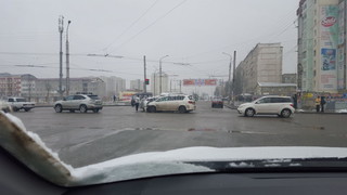 В мкр Джал произошло ДТП (фото)