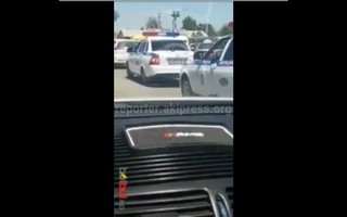 2 машины Патрульной милиции поворачивают со второго ряда улицы Садыгалиева на проспект Дэн Сяопина, накажут ли их? - читатель (видео)