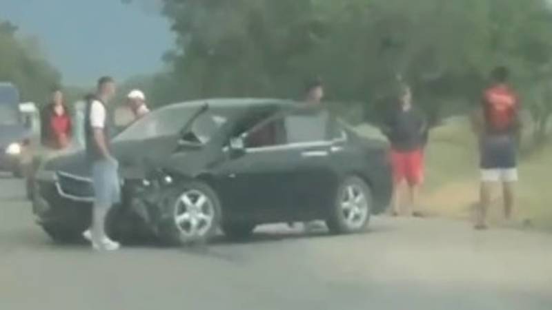 Лобовое столкновение в селе Джал. Видео с места аварии
