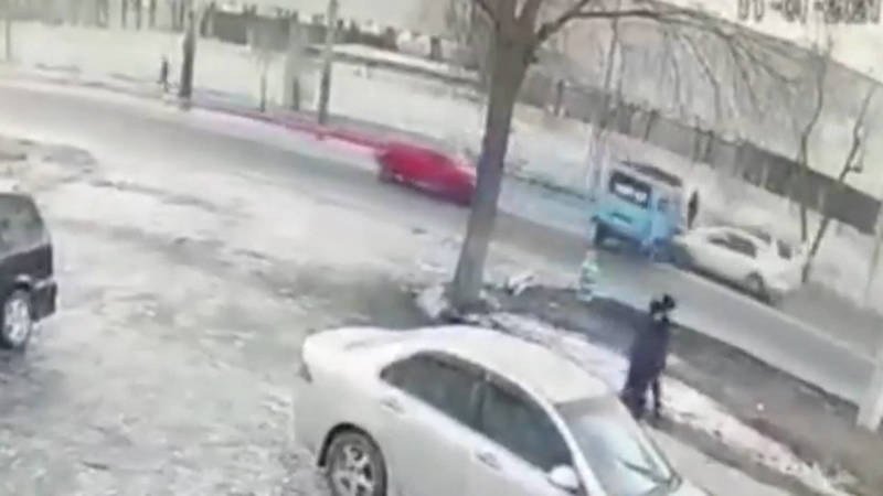 Момент ДТП в Пишпеке попал на видео