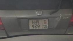 В Бишкеке замечен «Фит» с перевернутым госномером. Фото В Бишкеке замечен «Фит» с перевернутым госномером. Фото