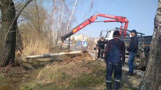 Упавшие опоры ЛЭП в мкр Аламедин-1 были восстановлены