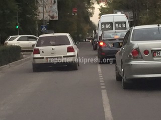 По улице Киевская двигался против шерсти