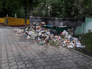 Контейнерная площадка в парке Панфилова расчищена, - «Тазалык»