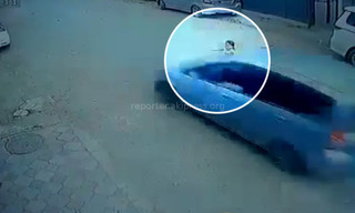 <b>Видео</b> — В районе Нижней Ала-Арчи водитель на большой скорости сбил маленькую девочку и скрылся с места ДТП