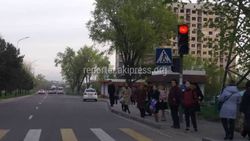 В мкр Кок-Жар маршрутки останавливаются на пешеходном переходе <i>(фото)</i>