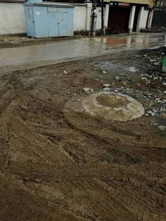 Ул.Тон и Чар в жилмассиве Кок-Жар в грязи (фото, видео)