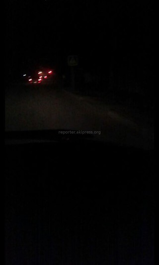 По улице Элебесова в районе туберкулезной больницы ночью не горят фонари ночного освещения, - читатель (фото, видео)