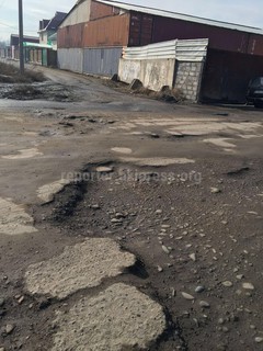 Читатель просит обратить внимание на состояние ул.Профсоюзная в районе рынка «Кудайберген» (фото, видео)