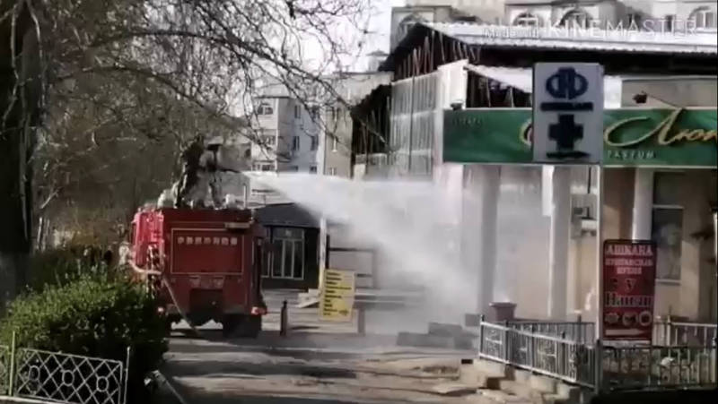 В Бишкеке произвели дезинфекцию в мкр Асанбай. Видео