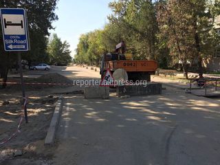 Дорожные работы на отрезке улицы Фрунзе будут завершены до 1 октября, - мэрия Бишкека