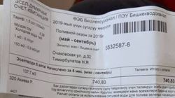Законно ли «Бишкекводоканал» выставил счет за поливную воду сразу за 5 месяцев? (фото)