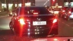 «Камри» проехала через двойную сплошную на ул.Ахунбаева