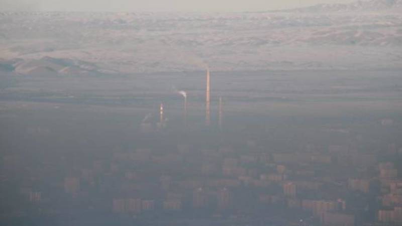Смог над Бишкеком. Фото горожанина
