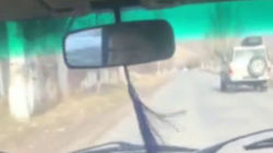 Парень на большой скорости выехал на встречку и создал аварийную ситуацию. Видео