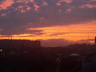 Фото — Закат в мкр Восток-5