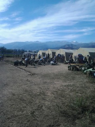 Военное авто на Иссык-Куле было не на берегу, а возле парка личного состава Нацгвардии, которая следит за безопасностью граждан в период ВИК