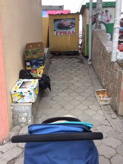 Законно ли расположен павильон у главного входа на Орто-Сайском рынке? - житель