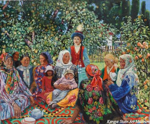 картина чокморова - праздник, 1987