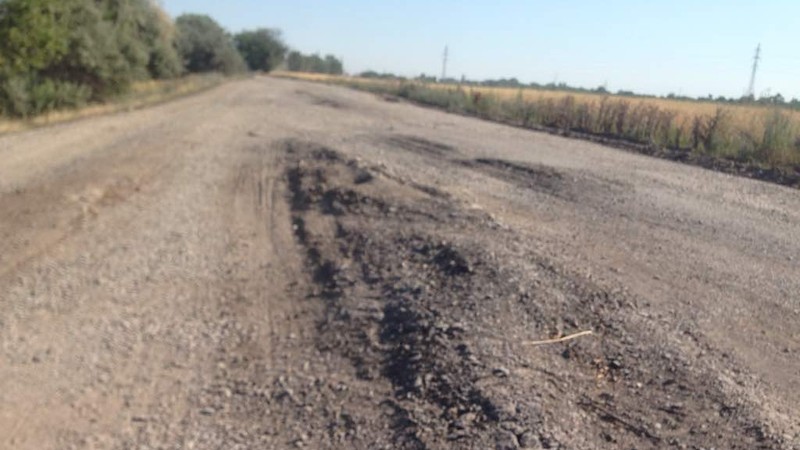 Фоторепортаж &mdash; На автодороге Панфиловка&mdash;Каинды устроено гравийное покрытие &mdash; Tazabek