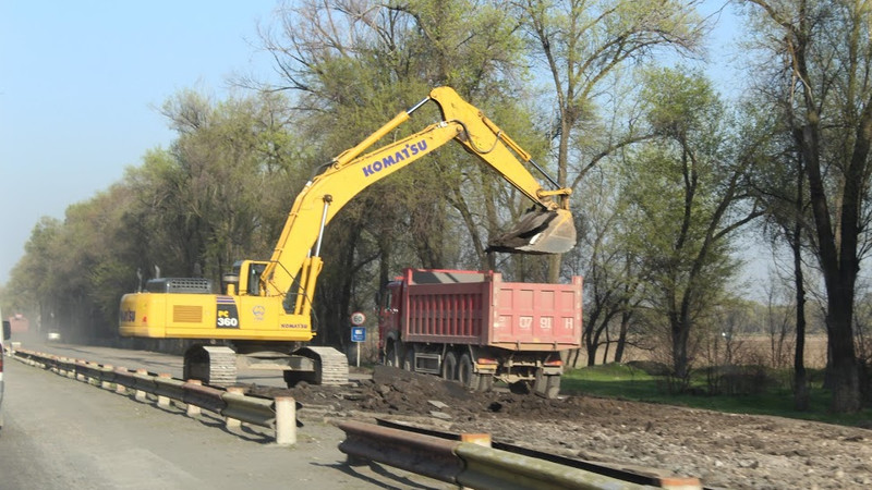 Фото &mdash; На 4 участках автодороги Бишкек&mdash;Кара-Балта проводятся работы &mdash; Tazabek