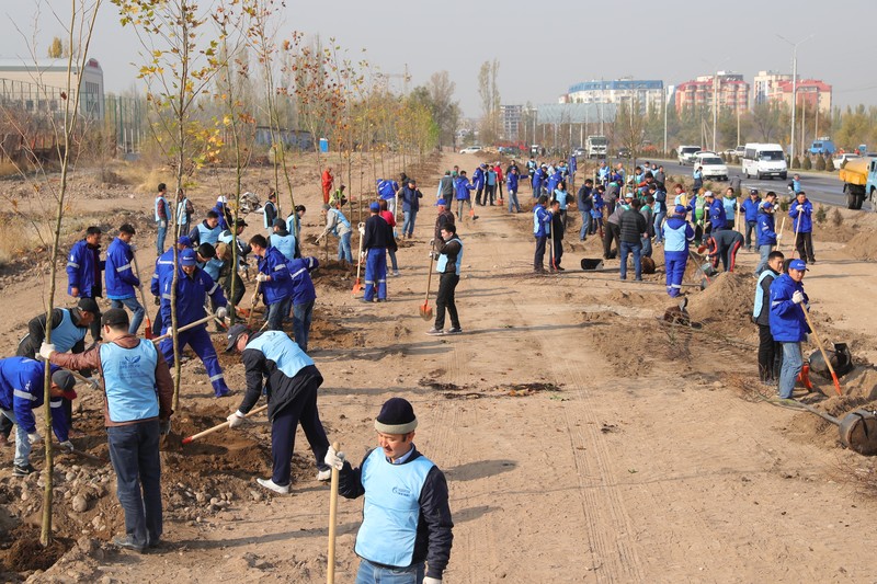 PR: В Бишкеке появилась &laquo;Аллея нефтяников&raquo; &mdash; Tazabek