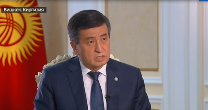 Президент С.Жээнбеков дал интервью российскому телеканалу — Tazabek