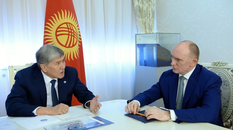 Президент А.Атамбаев и губернатор Б.Дубровский обсудили открытие авиарейса из Челябинска в Иссык-Кульскую область &mdash; Tazabek