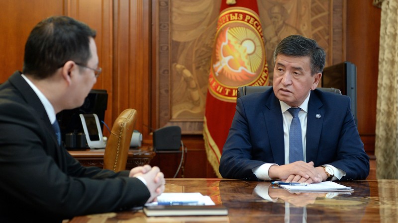 Президент С.Жээнбеков принял председателя Госфинразведки А.Кадыралиева &mdash; Tazabek
