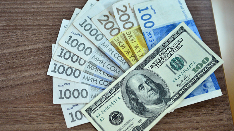 &laquo;Курс валют&raquo;: Доллар за неделю подорожал  почти на 1 сом (график) &mdash; Tazabek