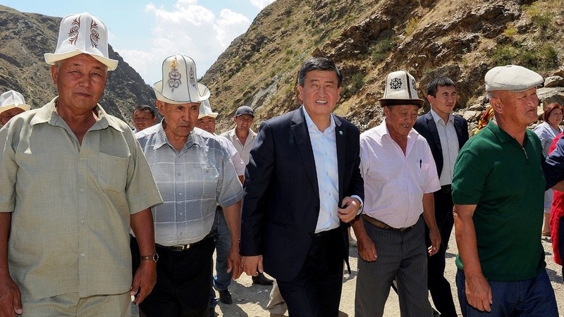 Фоторепортаж &mdash; Премьер С.Жээнбеков с рабочей поездкой посетил Токтогульский район Жалал-Абадской области &mdash; Tazabek